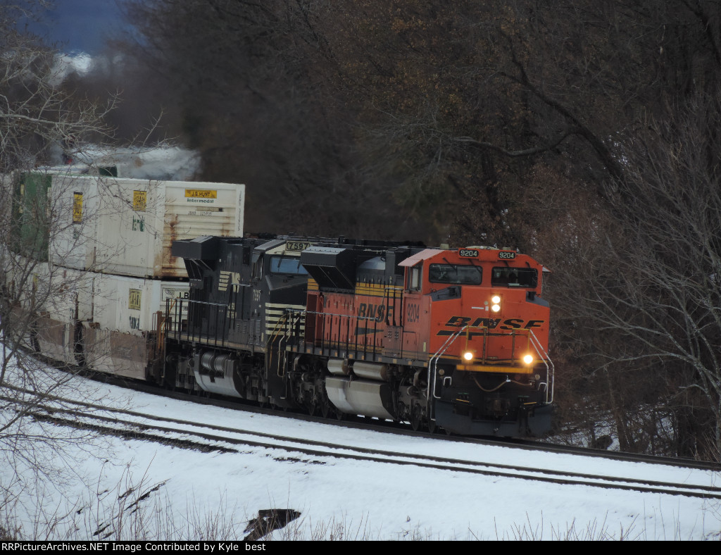BNSF 9204 on the hill